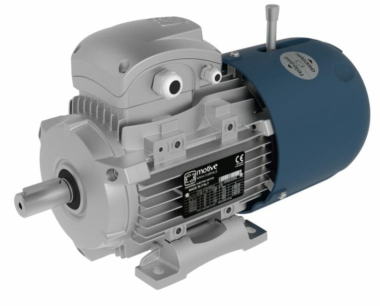 Motive motor and gearbox