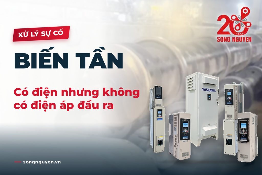 Nguyên nhân biến tần có điện nhưng không có điện áp đầu ra