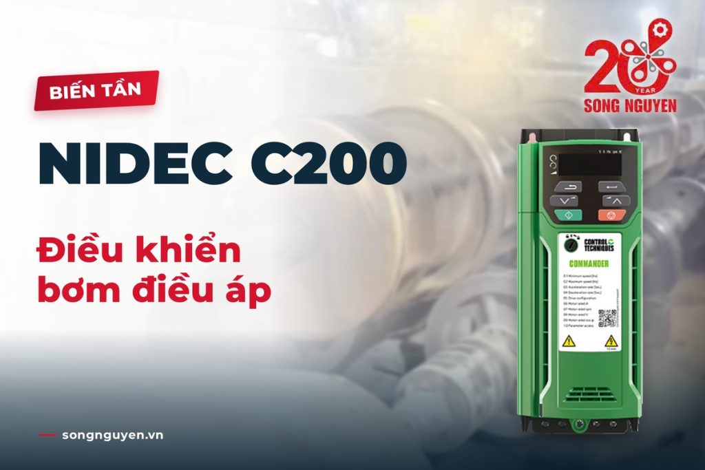 Điều khiển bơm điều áp trên biến tần Nidec C200